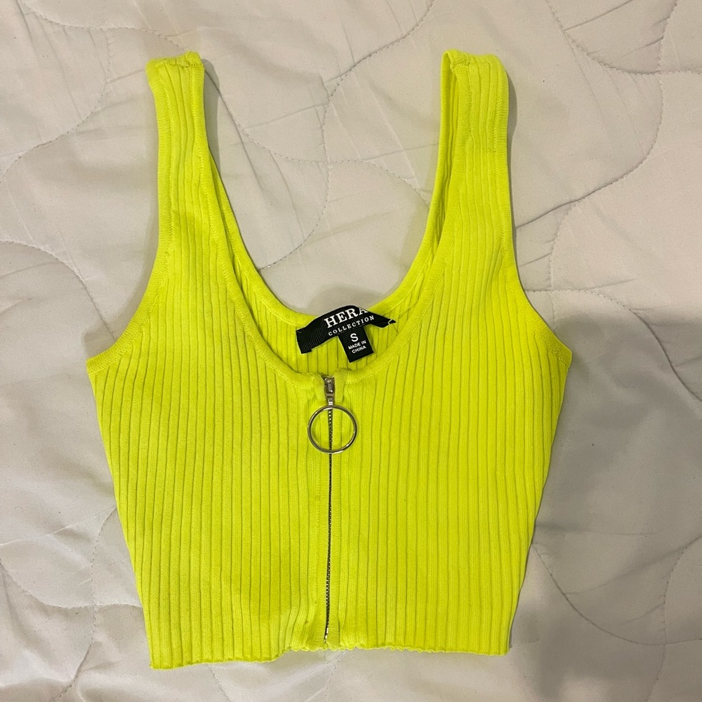 Neon cropped top